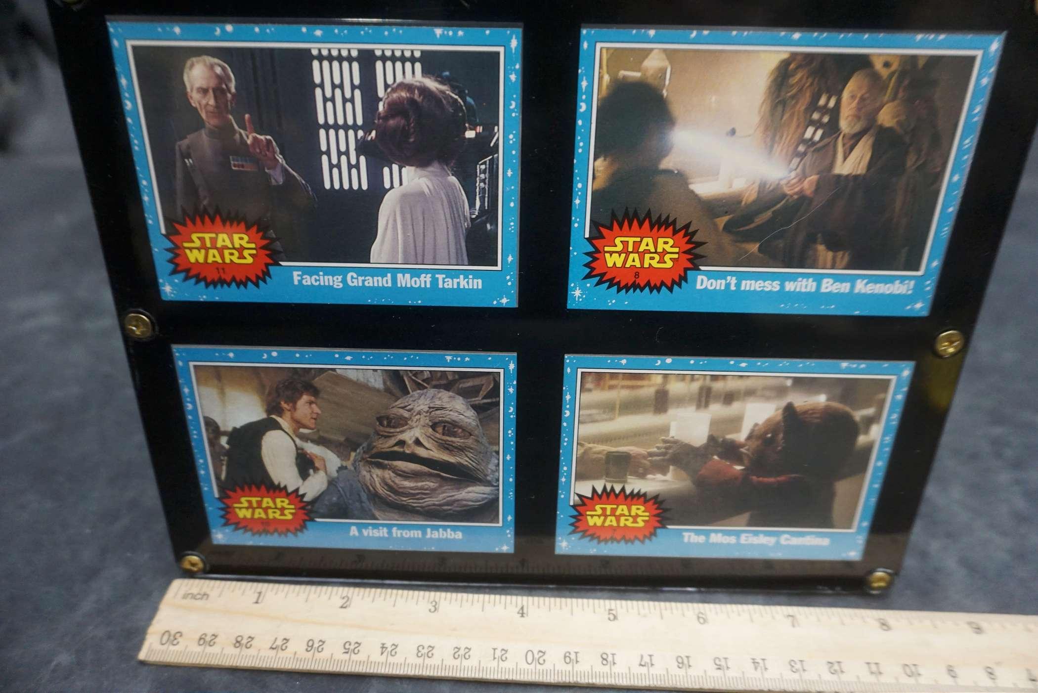 Star Wars Cards on a Plaque