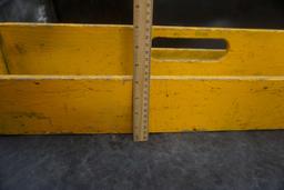 Yellow Wooden Tool Caddy