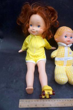 Baby Dolls (One Is Machine Washable From 1975) & Baby Shoes
