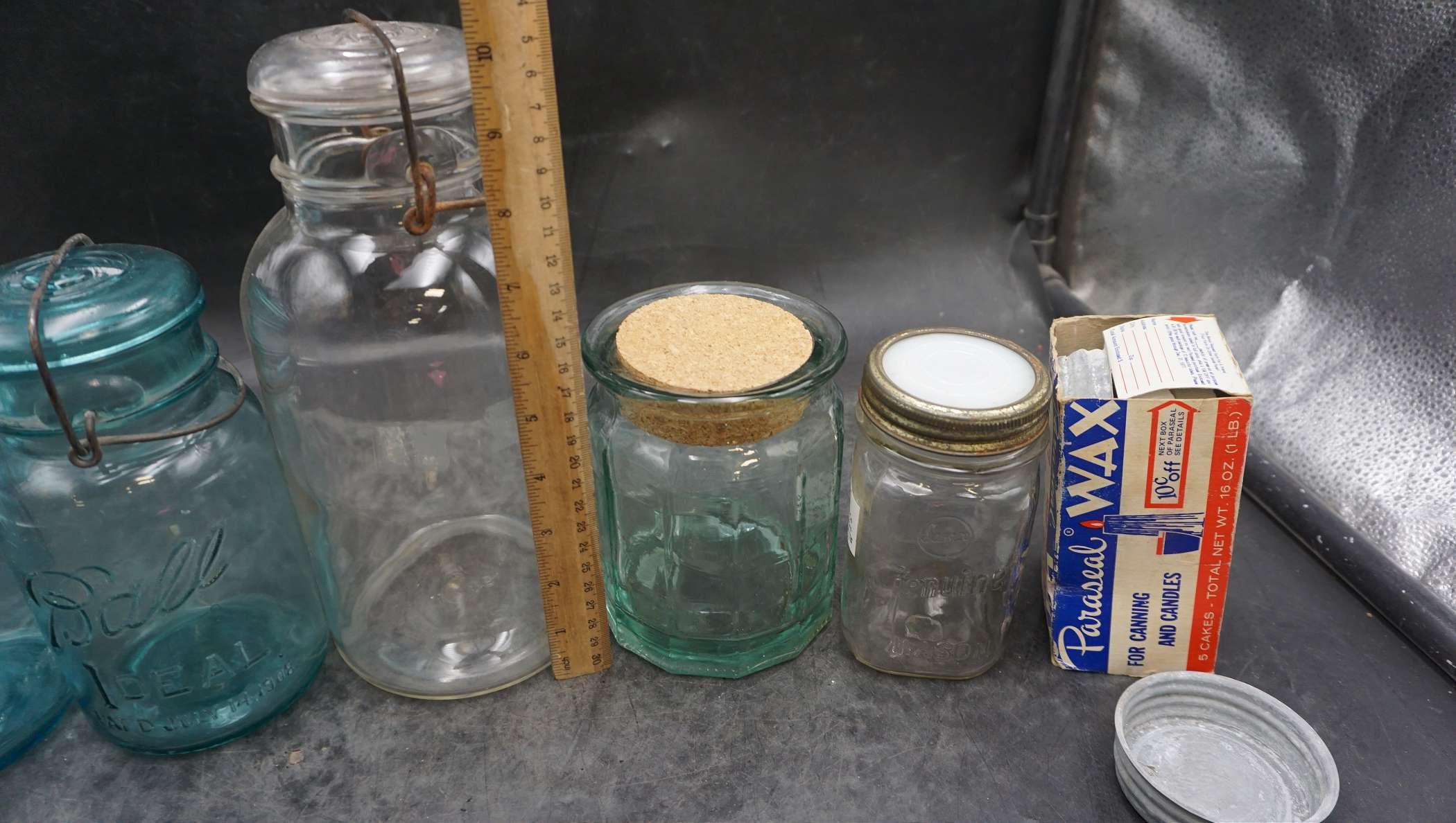 Ball Jars, Glass Jars & Paraseal Wax