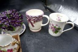 Assorted Shakers, Cream & Sugar, Figurines, Cups/Saucers, Mugs