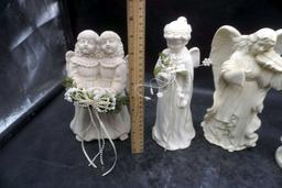 4 - Angel Figurines (Hand Is Broken Off One)