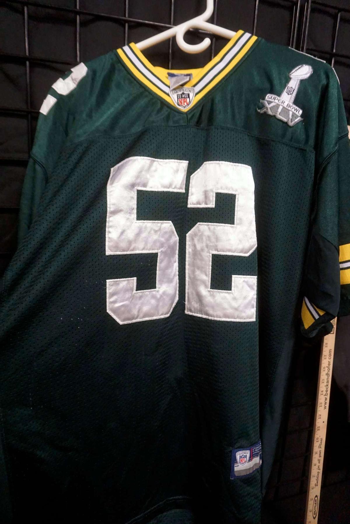 Green Bay Packers Jersey #52 Matthews (Size 54)