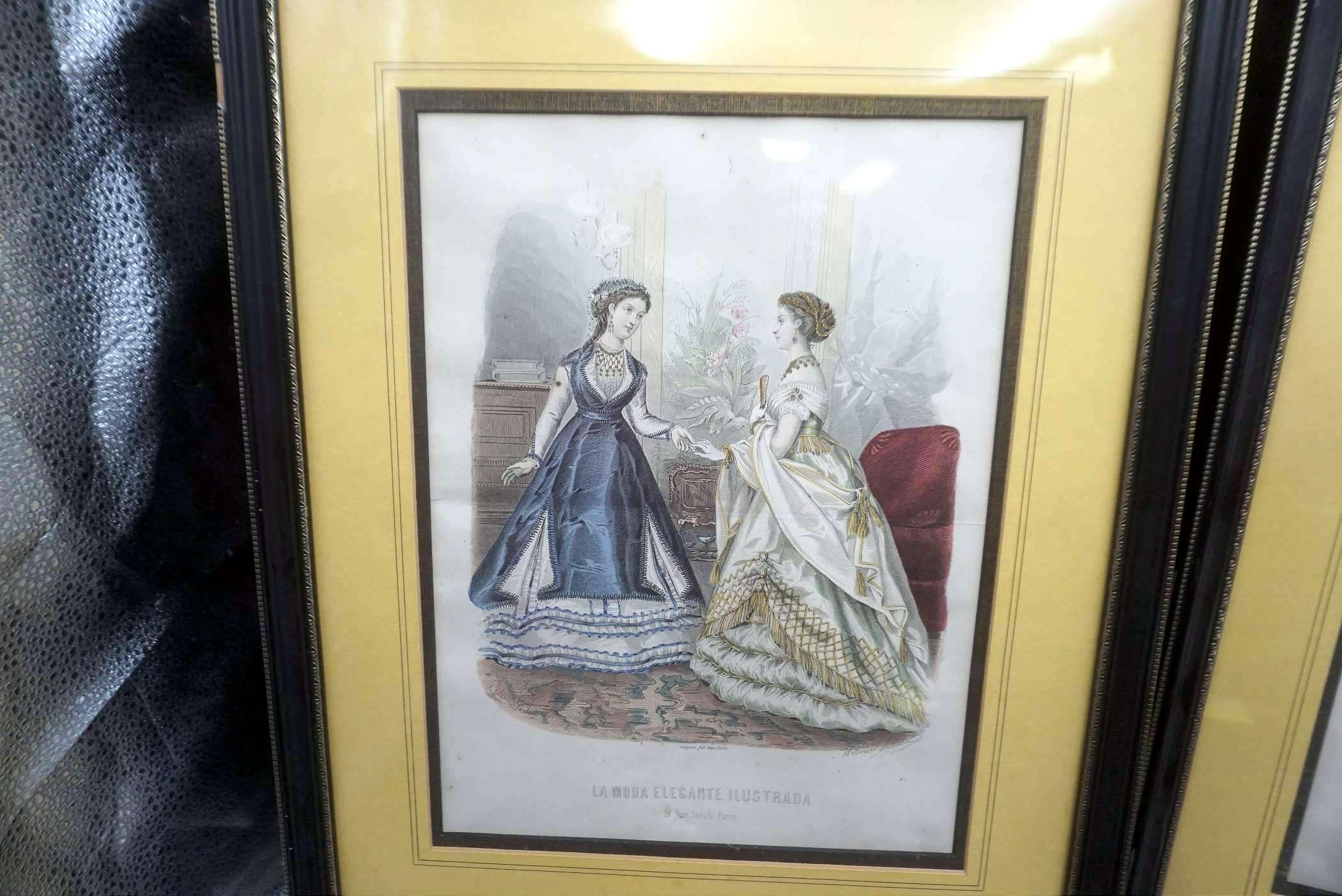 2 - Framed Lady Pictures (Paris Fashions)