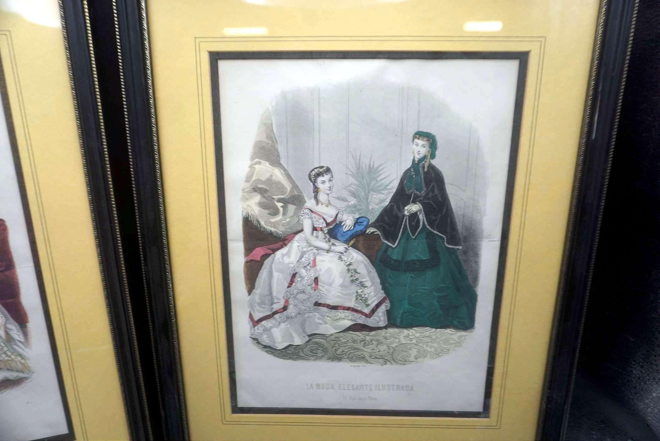 2 - Framed Lady Pictures (Paris Fashions)