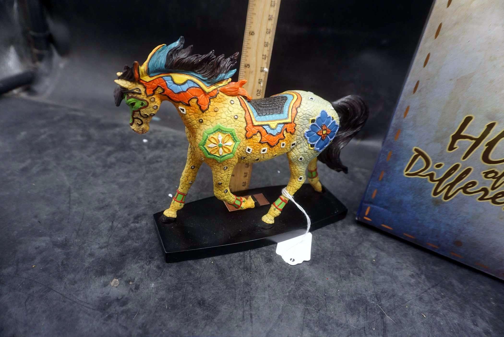 Horse Of A Different Color Sculpture - Moroccan Mosaic 00634/10000