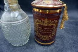Spirit Vini Vitis Paul Masson Brandy & Glass Liquor Decanter
