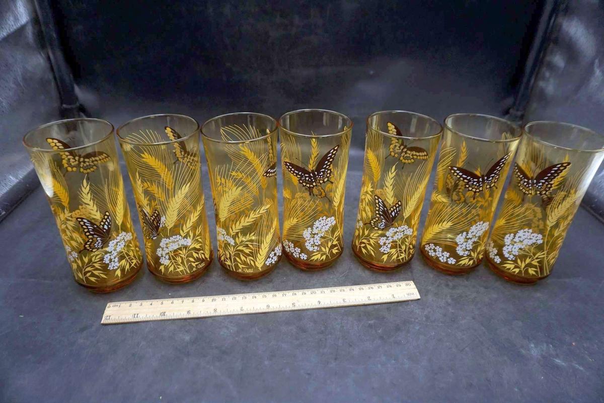 7 - Butterfly & Wheat Glasses