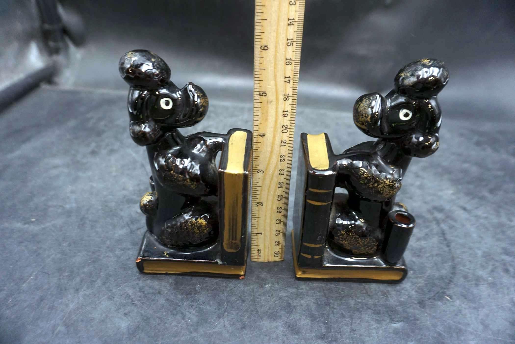Poodle Bookends