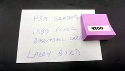 Psa Graded 1988 Fleer Basketball Card - Larry Bird