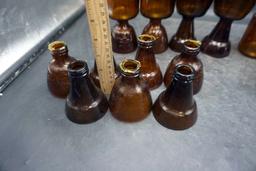 Brown Glass Containers, Glasses