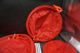 3 - Red Laundry Baskets/Bags