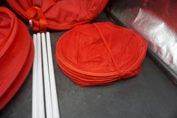 3 - Red Laundry Baskets/Bags