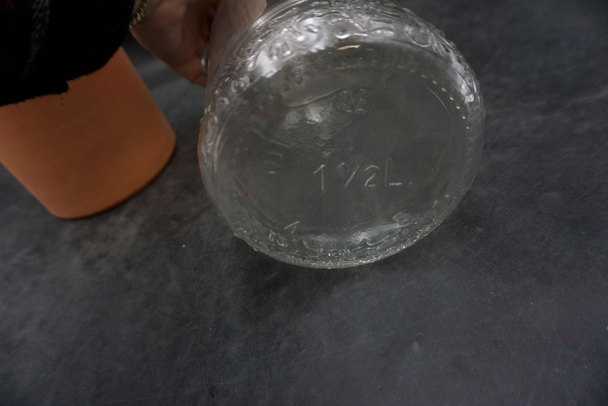Vase (Made In France) & Glass Jar