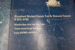 Mintcraft Signature Brushed Nickel Finish Tub & Shower Faucet