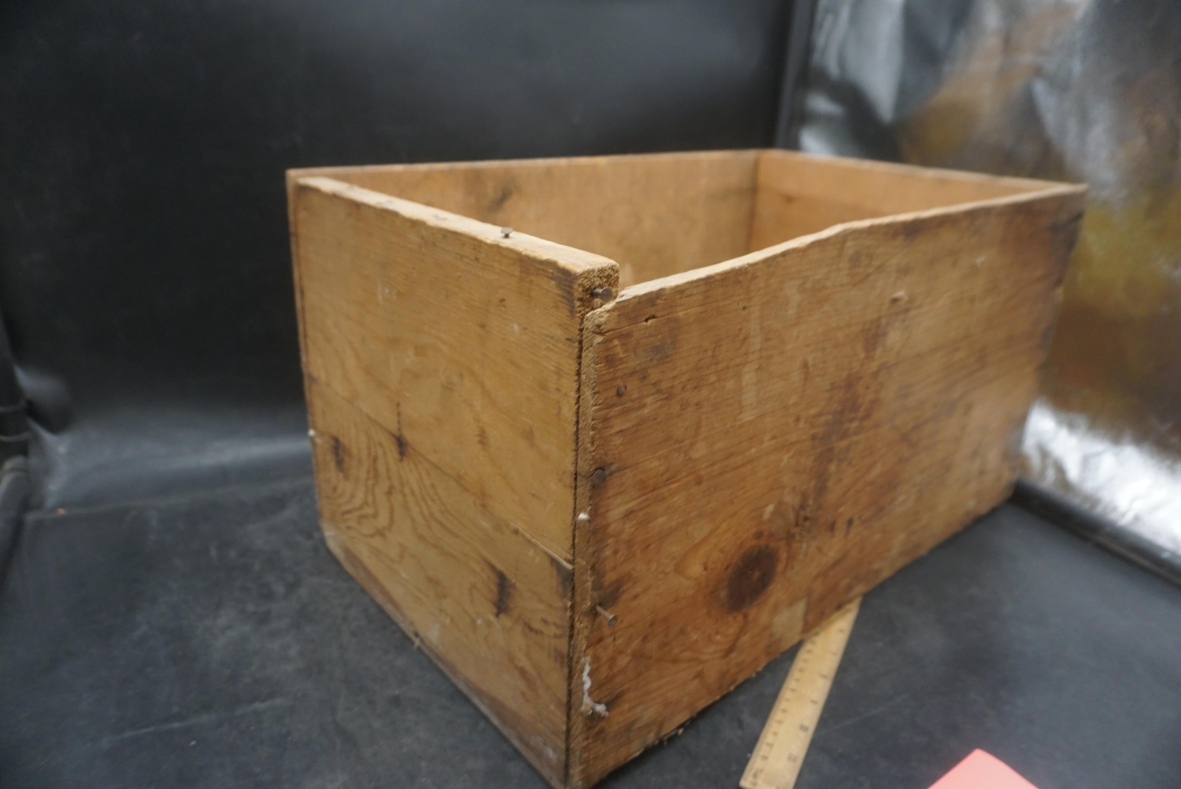 Wooden Red Crest Brand Apple Crate (Writing On Side)