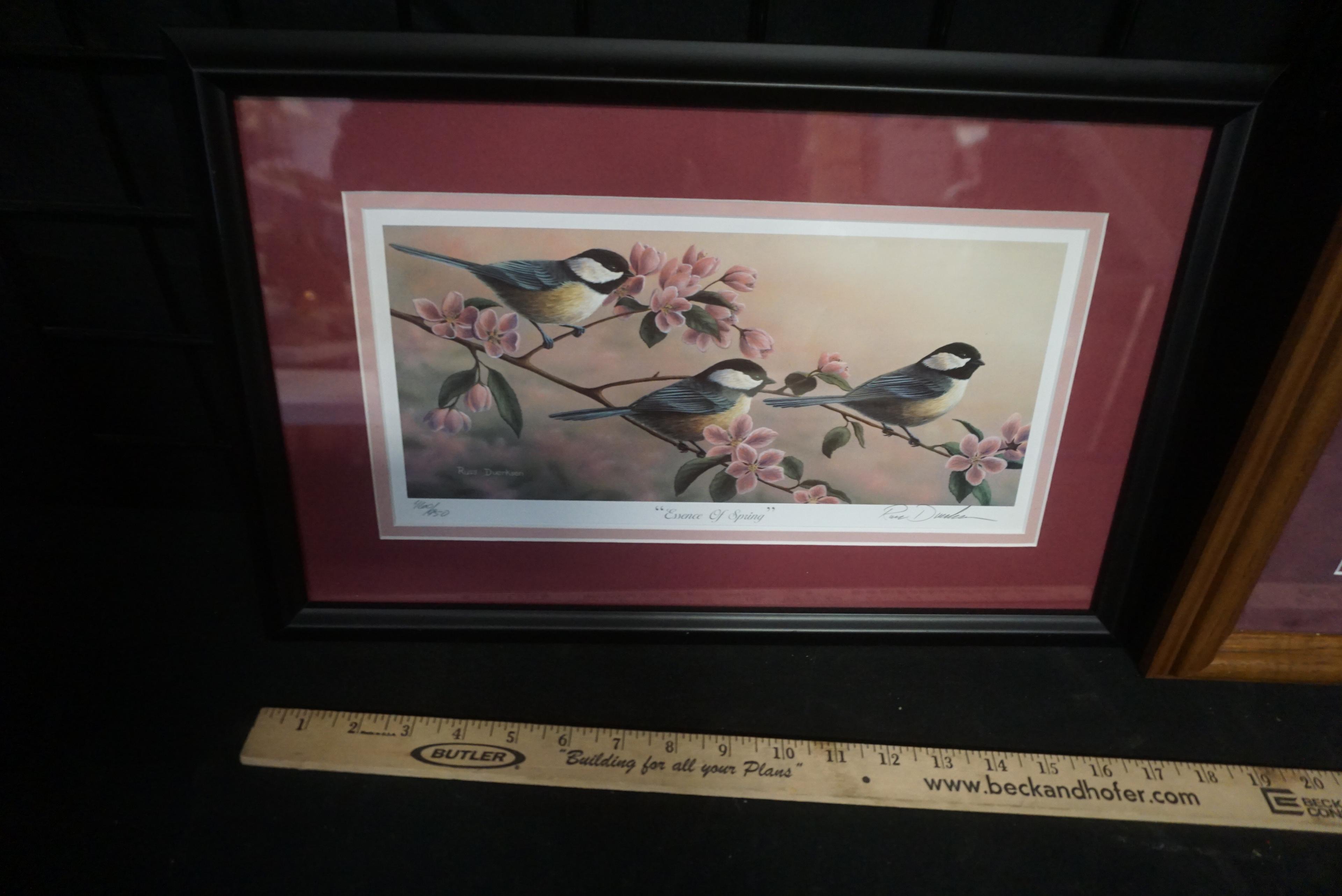 Signed Russ Duerksen Pictures - "Country Charm" 1/25 C.E. & "Essence Of Spring" 460/950