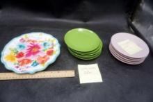 Spring Green Plates, Pfaltzgraff Plates & Pioneer Woman Platter