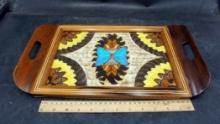 Wooden Butterfly Tray
