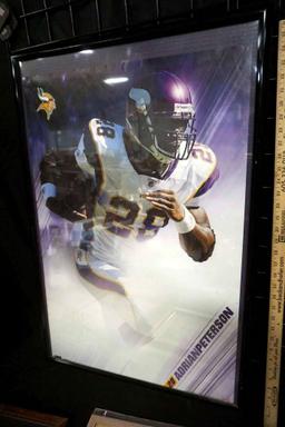 Minnesota Vikings Adrian Peterson Framed Poster