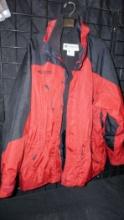 Columbia Red & Black Jacket (Size Large)