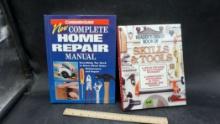 2 Books - Complete Home Repair Manual, Skills & Tools