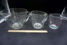 3 Glass Measuring Batter Bowls