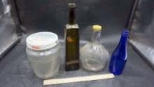 4 - Assorted Jars & Bottles