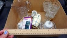 Shaker, Bell, Glasses, Divided Dish, Pitcher, Dish, Calculator