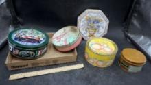 Tin Containers - Peach Buds, Russell Stover & More