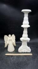 Candle Holder & Angel Statue