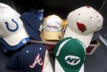 Assorted Caps, Mn Twins Helmet & Cups