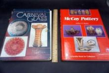 2 Books - Carnival Glass & Mccoy Pottery
