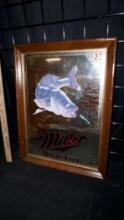 Framed Miller High Life Mirror