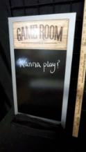 Game Room Chalkboard