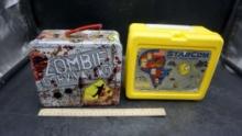 2 Lunchboxes - Zombie Survival Kit & Starcom (W/ Cup)