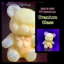 Vintage Boyd Bear Uranium Slag Glass Figurine - Rare And Highly Radioactive