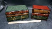 2 - Decorative Faux Book Boxes