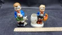 2 - Figurines Made In Occupied Japan