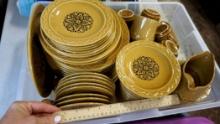 Golden Seville Genuine Stoneware Dish Set