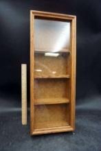 Wooden Shelving W/ Glass Front