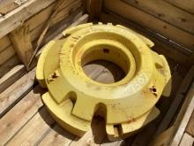 Crate of John Deere Wheel Weights