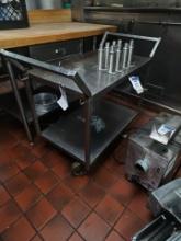 Stainless steel cart with cart
