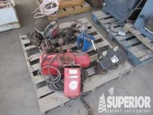 DAYTON 1-Ton Elec Chain Hoist, COFFING 2-Ton Hand