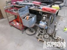 (2) Steel Work Benches & Contents, SKIL Circular