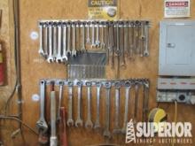 Steel Work Bench & Contents, Combo Wrenches, Sock