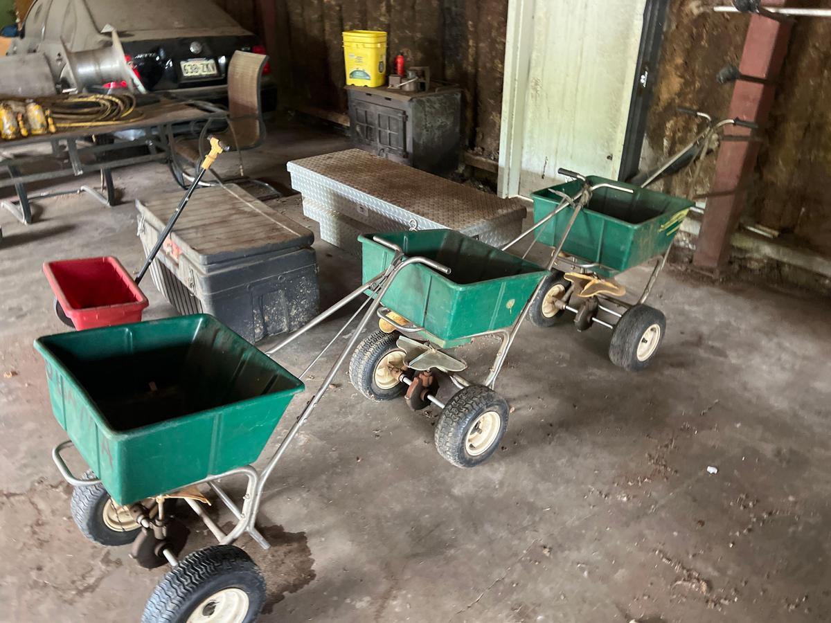 Lot of 3 Fertilizer Carts