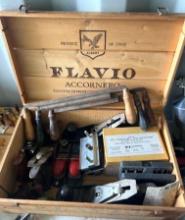 Box of Woodworking Tools, Antique Draw Knifes, Planers, etc.
