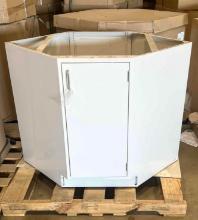 Corner Metal Sink Cabinet 35.25 in x 21 5/8 in x 32 in - Qty. 2x Money - New in Box