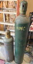 Lot of 2 Bottles: 1 Acetylene and 1 Oxygen